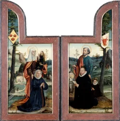 Triptyque avec Saint Pierre et Sainte Anne, face avant