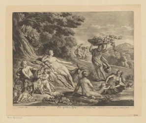 Figures à demi-nues et boucs dans un paysage (The Golden Age)
