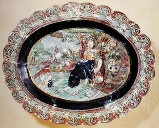 Plat représentant Flora