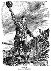 Canada, Ypres, 23-24 avril 1915, 1920