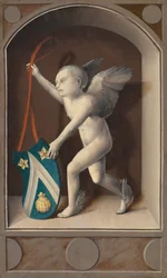 Putto aux armes de Jacques Coëne [revers]