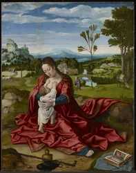 Repos pendant la fuite en Égypte, c.1518