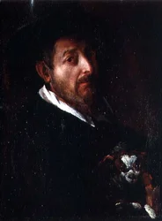 Autoportrait avec un chien