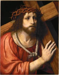Christ portant la croix (bois de peuplier)