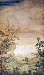 Italie, Milan, Église de San Maurizio, Paysage