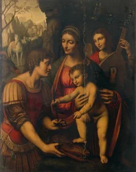 Madone et enfant avec Saint Georges et un ange