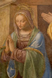 Nativité et adoration des bergers, c. 1520-1525. (détail)