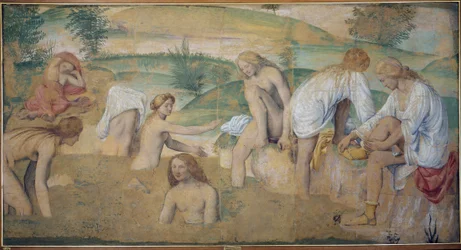 Nymphes au bain, c.1514 (détaché de la fresque portée sur panneau)