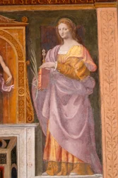 Sainte Lucie, fresque de Bernardino Luini dans l