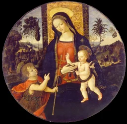 Vierge et enfant avec Jean-Baptiste enfant, 1490-1500