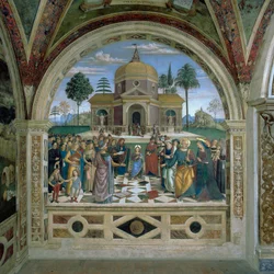 Discussion dans le Temple (fresque)