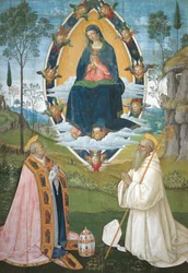 Madone avec Grégoire le Grand et Saint Benoît