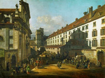 Église dominicaine de Vienne, Autriche (huile sur toile)