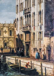 Le Rio dei Mendicanti et la Scuola di San Marco (huile sur toile)