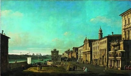 Vue de la Via di Ripetta à Rome