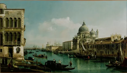 Vue du Grand Canal : Santa Maria della Salute et la Dogana depuis le Campo Santa Maria Zobenigo