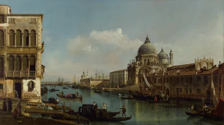 Vue du Grand Canal : Santa Maria della Salute et la Dogana depuis le Campo Santa Maria Zobenigo