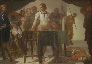 Mucius Scaevola face au roi Porsenna