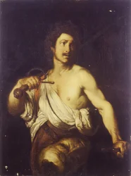 David avec la tête de Goliath, vers 1635