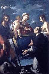 Madone du Rosaire avec Saint Roch, Saint Dominique et Saint Sébastien