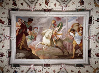 La Mort de Marcus Curtius, Villa Centurione, Sampierdarena, 1613-15