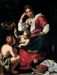 Vierge et enfant avec Jean-Baptiste enfant, vers 1620