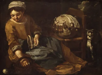 La dentellière, vers 1665