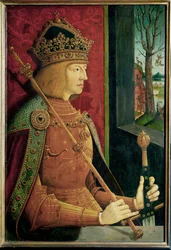 Empereur Maximilien Ier (peinture sur bois)