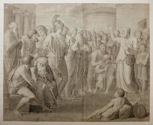Homère chantant au peuple