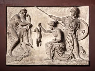Thétis plonge Achille dans le fleuve Styx