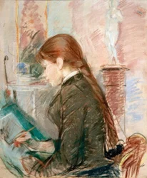 Paule Gobillard dessinant