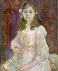 Portrait de Julie Manet (1878-1966) tenant un livre, 1889