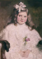 Portrait de sa fille – XIXe siècle – Impressionnisme français