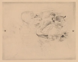 Cygne et canard, avec portraits de Julie