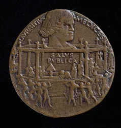 Médaille avec la tête de Lorenzo De