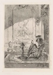 La leçon de violon, vers 1874