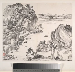 Paysages, daté de 1814 (album de huit feuilles ; encre sur papier)