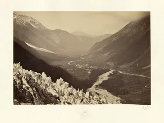 Vallée de Chamonix, vue du Chapeau