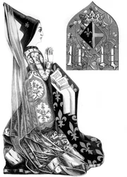 Charlotte de Savoie 1441-1483, reine consort de Louis XI de France, 15e siècle 1849