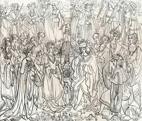 Mariage du roi Louis XII de France et de Mary Tudor, 16ème siècle, 1849