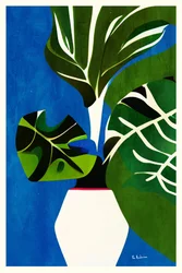 Vase « Feuilles tropicales »
