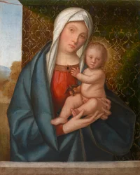 Madone et Enfant avec un oiseau