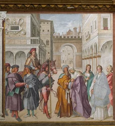 La rencontre de Saint Joachim et Sainte Anne