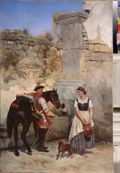 Scène au puits