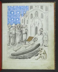 Add 24189, f.7r, La découverte de la tombe d