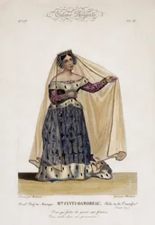 Laure Cinti-Damoreau, soprano française, en tant que la Comtesse dans l