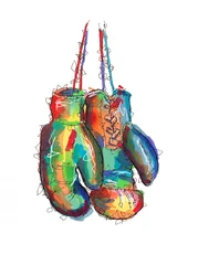 Gants de boxe colorés