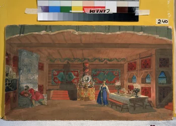 Décor préparatoire pour l