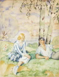 Printemps sur la rive, 1927