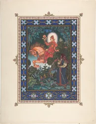Illustration pour le conte de fées Vasilisa la Belle, c. 1925
